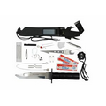 Deluxe Adventurer Military Survival Kit w/Silver Blade Knife